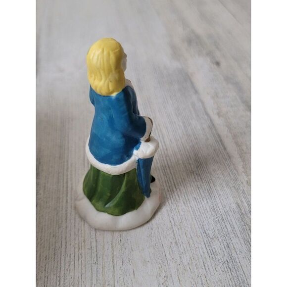 Ceramic blonde mom present gift village accessory xmas - Picture 4 of 5